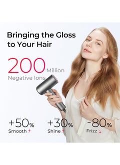 TYMO Airhype Lite High-Speed Hair Dryer (3 Nozzles) Without Alci Black  - Image 3