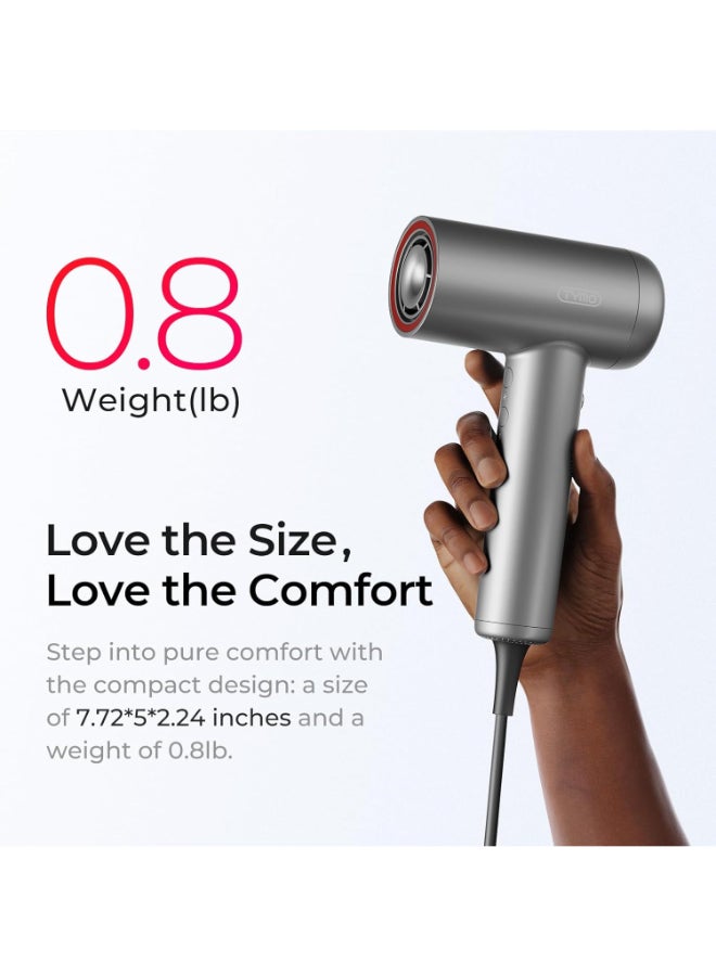 TYMO Airhype Lite High-Speed Hair Dryer (3 Nozzles) Without Alci Black - Image 5