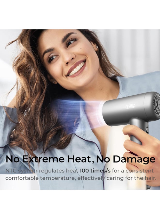 TYMO Airhype Lite High-Speed Hair Dryer (3 Nozzles) Without Alci Black - Image 2