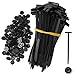 GZXYA 60 Pcs Nylon Universal Cable Tie Buckle New Multifunctional Nylon Zip Ties Double Sided Buckle Button Design Plastic Cable Ties Tool Fasteners Car Body UV Resistant Zipties for Car Daily Repair - Image 2