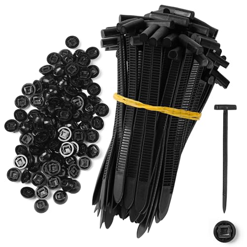 GZXYA 60 Pcs Nylon Universal Cable Tie Buckle New Multifunctional Nylon Zip Ties Double Sided Buckle Button Design Plastic Cable Ties Tool Fasteners Car Body UV Resistant Zipties for Car Daily Repair - Image 1