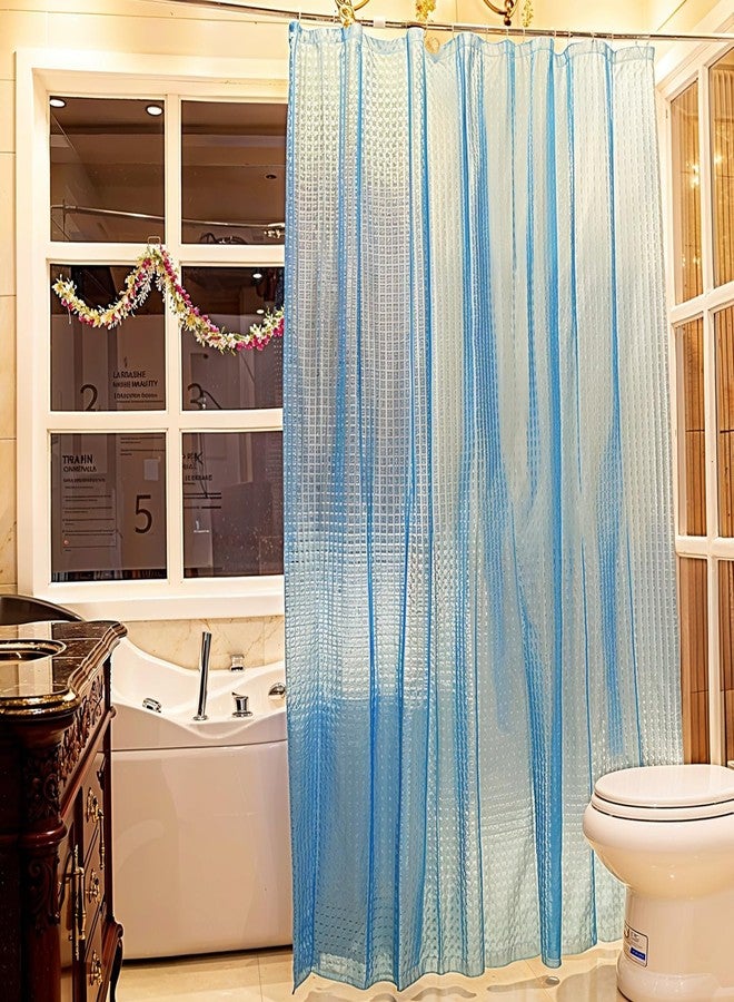 Riverbyland ستائر دش شفافة زرقاء من ريفر باي لاند 72" × 72" - Image 1