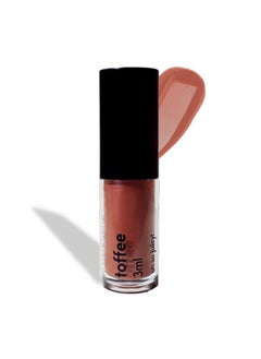 Ruby's Organics Mini Lip Oil Gloss For Women & Girls, All Skin Tones- Moisturizing, Long Lasting, Non Sticky & Non Drying Formula, Glossy Texture, Natural Lip Makeup, Paraben Free - Toffee, 3 Ml  - Image 1