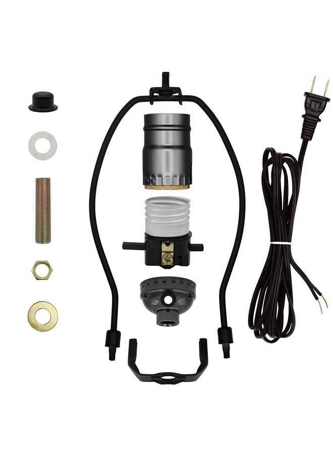 Creative Hobbies ML93HK Black Finish Make-A-Lamp Kit with All Parts Needed and Instructions for DIY Lamp Design or Repair - Image 1