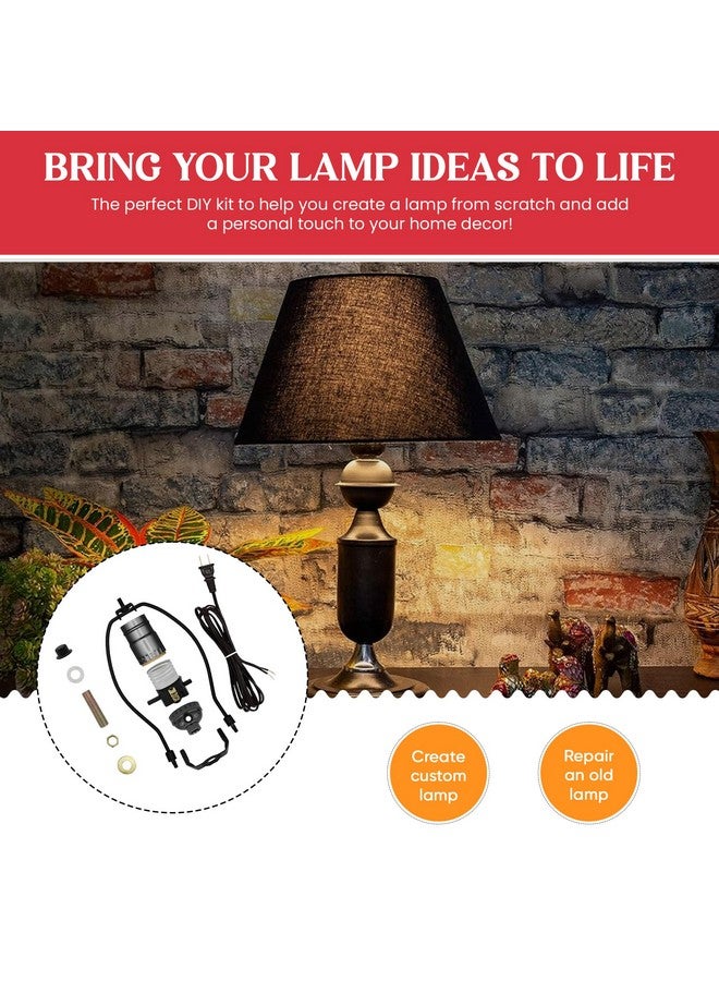Creative Hobbies ML93HK Black Finish Make-A-Lamp Kit with All Parts Needed and Instructions for DIY Lamp Design or Repair - Image 2