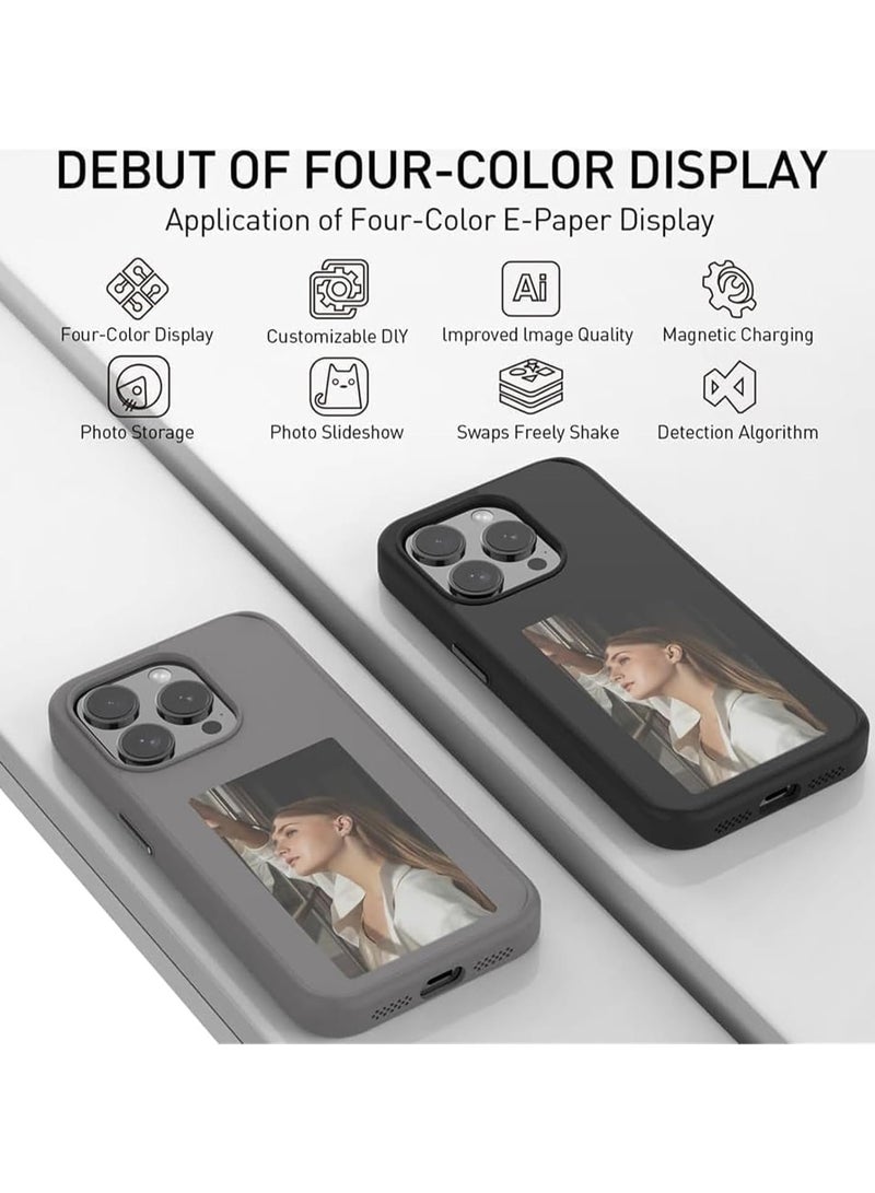 BINZAYED Smart NFC Phone Case E-ink, Black - Image 3