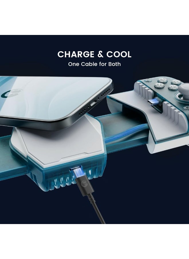 Classic Gamepad GameSir X3 Pro Aurora Borealis Mobile Gaming Controller with Cooler Android, iPhone 15 Series, Ergonomic Design-Phone Controller, Support Zenless Zone Zero, Cloudy Gaming, Xbox Game Pass