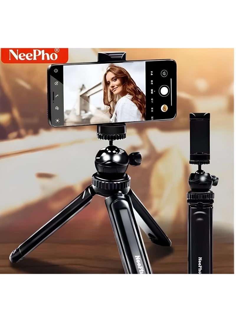 ني فو ترايبود وسيلفي ستيك NP-999S بخاصية دوران 360° ورأس متحرك –ريموت كنترول - أسود - Image 4