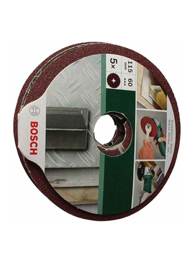5-Piece Sanding Disc Set Red