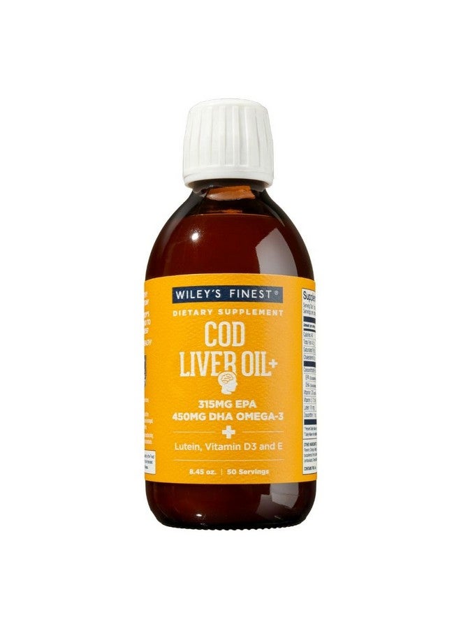 Wiley's Finest زيت كبد السمك من وايلي - مكمل زيت السمك بنكهة البرتقال أوميغا-3 - 765 ملغ أوميغا-3 - 8.45 أونصة (50 حصة) - Image 1