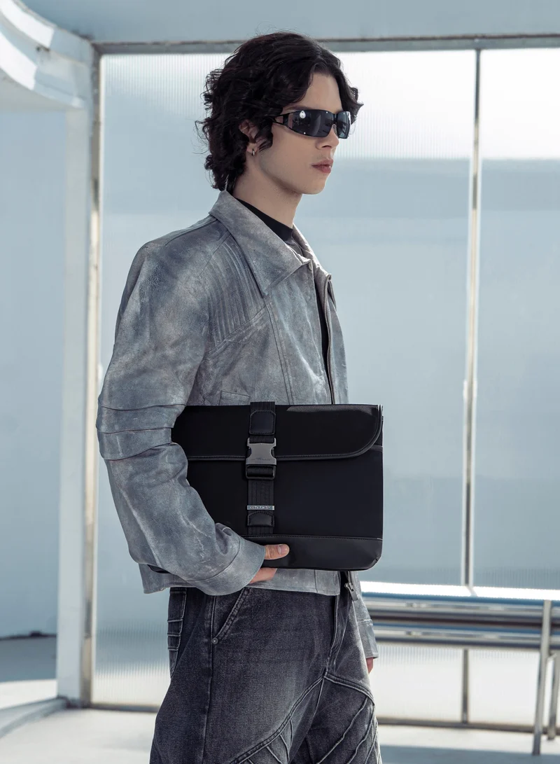 ARCTIC HUNTER Durable Laptop Sleeve Water Resistant Anti-theft Messager Bag 15.5-inch Laptop Bag for Men and Women for Office/Travel/School/College, GWB00820 - Black