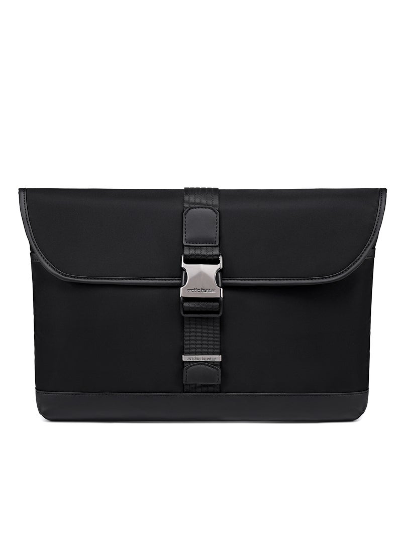 ARCTIC HUNTER Durable Laptop Sleeve Water Resistant Anti-theft Messager Bag 15.5-inch Laptop Bag for Men and Women for Office/Travel/School/College, GWB00820 - Black - Image 4