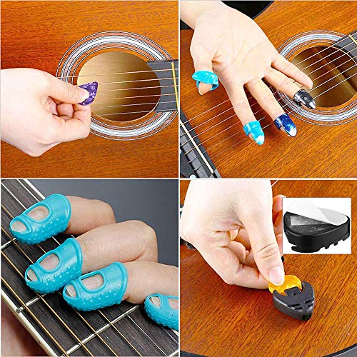 NERECNDENS 66PCS Guitar Accessories Kit, Acoustic Changing Tool, Including Guitar Acoustic Strings, Picks, Capo, String Winder&Cutter, Tuner, Bones, for Players and Beginners - Image 3