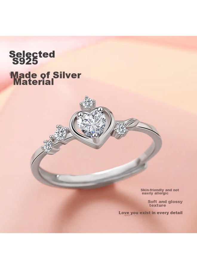 Manhe S925 Silver Men's Ring, Single Band Ring, Birthday And Valentine's Day Gift For Boyfriend Or Husband - Image 2