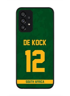 Rugged Black Edge Case for Samsung Galaxy A73 5G, Slim fit Soft Case Flexible Rubber Edges Thin Cover - Player Name - David Miller, Jersey Number- 10