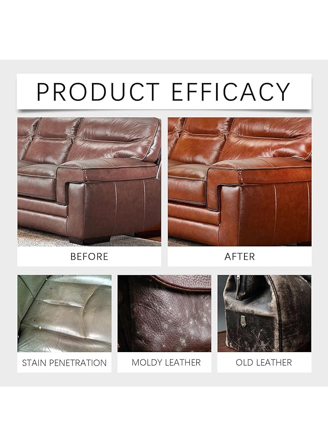 KASTWAVE Leather Maintenance Fluid, Deep Moisturizing Long-Lasting Polish For Leather Care, Protection Against Dryness Pollution Leather Protectant, Polishing Care, Brightening, Cleaning(100Ml) - Image 2