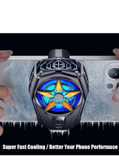 Y&D Semiconductor Phone Cooler, Cooling Fan for iPhone Android Smartphones, Mobile Radiator Heatsink with LED Temperature Display (Cooler Only)  - Image 4