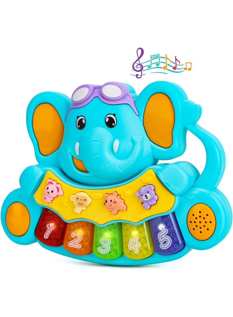 Baby Piano Toys 6 to 12 Months, Musical Toys for Baby 0 6 9 12 18 Months, Early Learning Educational Piano Keyboard Infant Toys for 1 Year Old Boys Girls Birthday  Gifts - Image 1