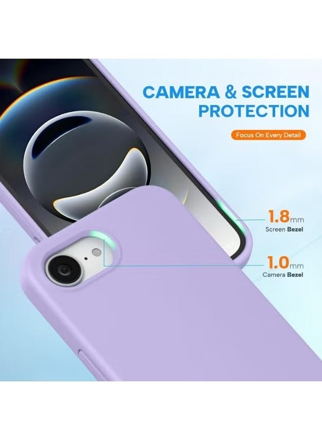 Gulf Trend iPhone 17e Soft Liquid Silicone Case for 6.1 Inch, Premium Microfiber Lining, Shockproof Anti-Scratch Protective Cover, Slim Flexible Lightweight Design, Raised Camera & Screen Protection, Anti-Fingerprint, Non-Slip Comfortable Grip, Precise Cutouts for Easy Access - Image 3