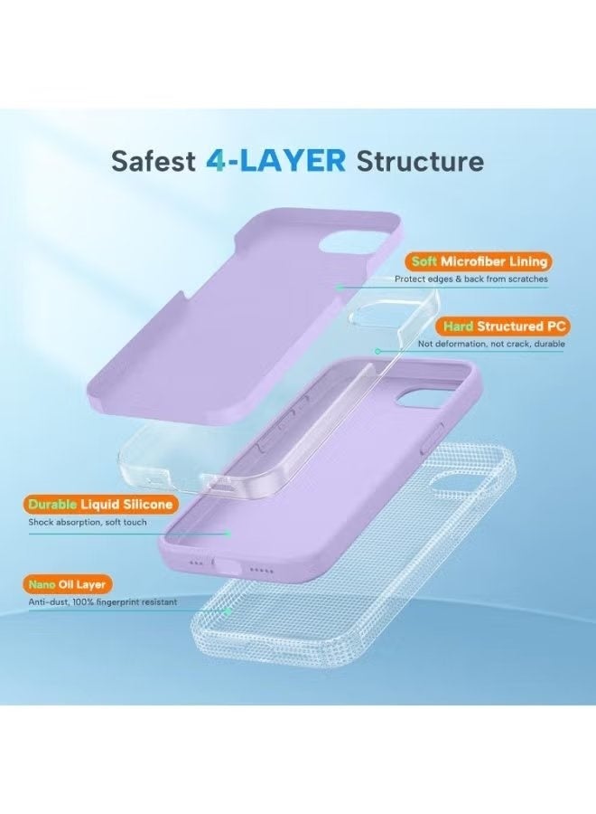 Gulf Trend iPhone 17e Soft Liquid Silicone Case for 6.1 Inch, Premium Microfiber Lining, Shockproof Anti-Scratch Protective Cover, Slim Flexible Lightweight Design, Raised Camera & Screen Protection, Anti-Fingerprint, Non-Slip Comfortable Grip, Precise Cutouts for Easy Access - Image 5
