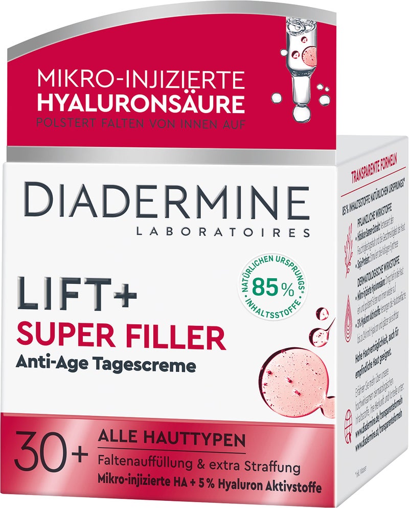 Diadermine Lift + Superfiller Hyaluron Anti-Age Day Cream - 1.76 Fl.oz (50 ml) - Image 4
