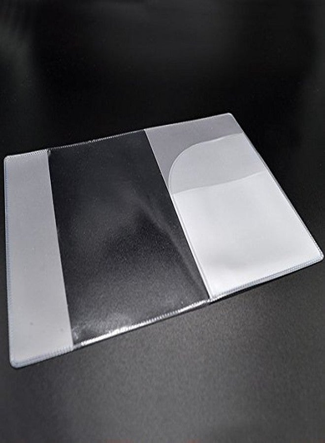 flying CLOUDS Transparent Waterproof Passport Cover Holder (Pack of 3) | PVC Travel Passport Case with Card Slots | Fits Standard Indian Passport | Unisex Travel Accessory - Image 5