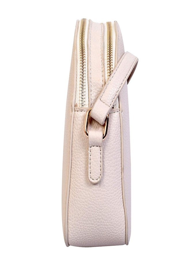 Lino Perros Womens White Synthetic Leather Sling Bag (Off White) - Image 3