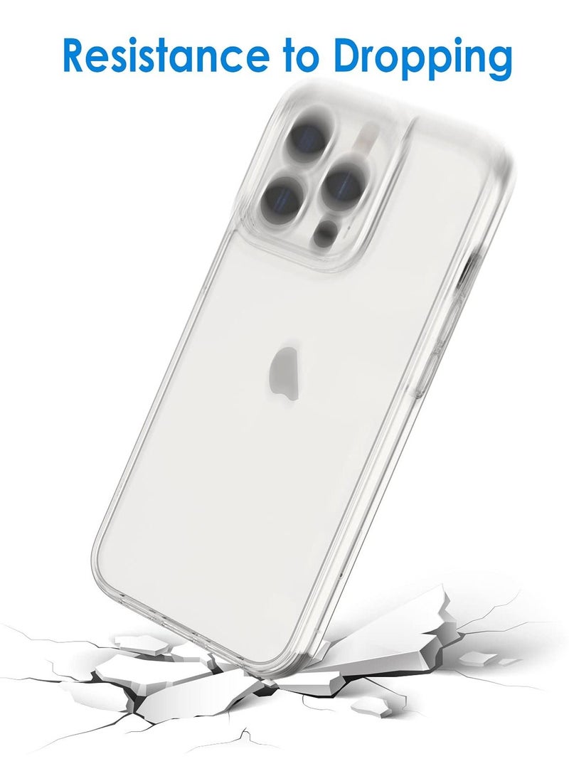 جي تيك جراب لهاتف iPhone 13 Pro 6.1 بوصة غير أصفر مقاوم للصدمات وغطاء ممتص للصدمات مضاد للخدش شفاف - Image 2