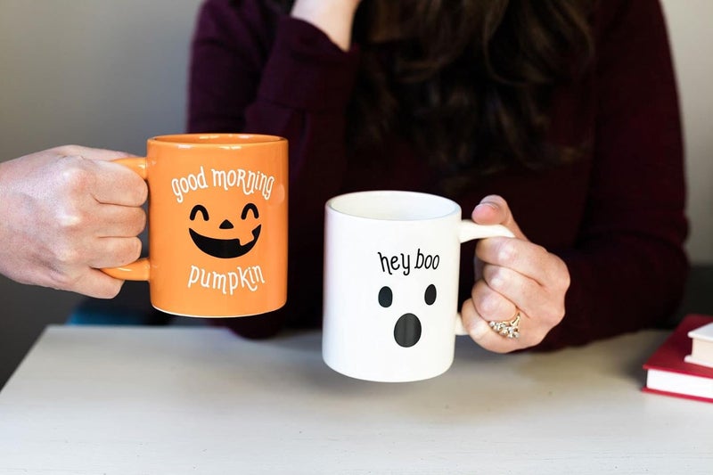 Pearhead Happy Fall Yall Mug Autumn Coffee Mug Home Deor Accessories Orange 15oz Fall Kitchen Decorations Holiday Tea or Coffee Mug - Image 4