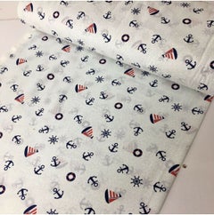 Bebek Özel Baby Special Cotton Baby and Kids Elastic Sheet Sailor 40 x 80 cm 