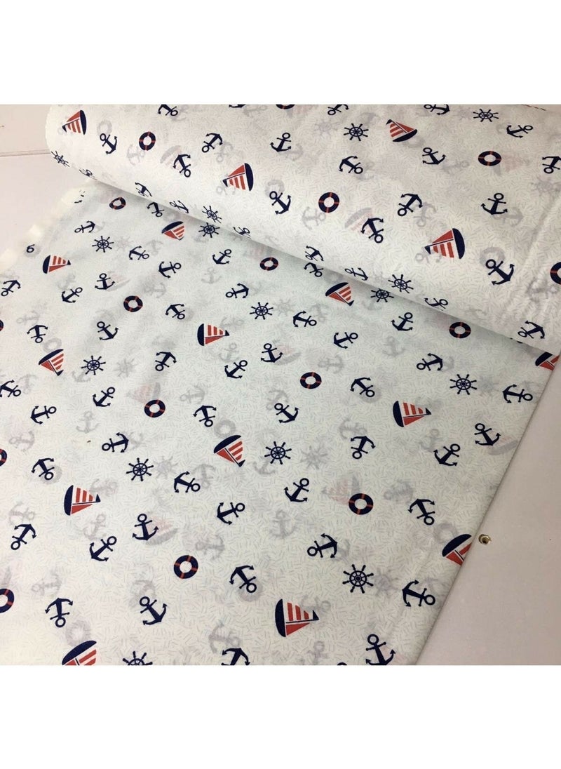 Bebek Özel Baby Special Cotton Baby and Kids Elastic Sheet Sailor 40 x 80 cm 