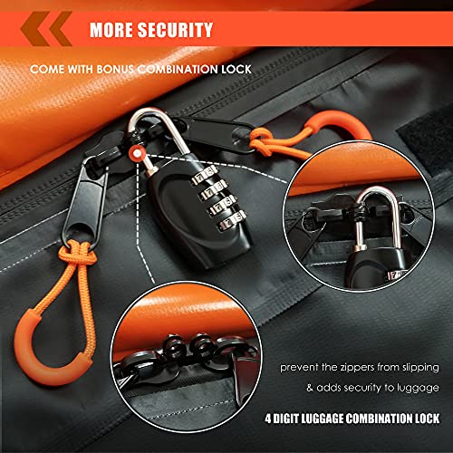 MeeFar Hitch Mount Cargo Carrier Bag Soft Shell 100% Waterproof 20 Cubic Feet (59" 24" 24") Include 8 Reinforced Straps for Truck Pickup All Vehicle with Steel Cargo Basket - Image 5