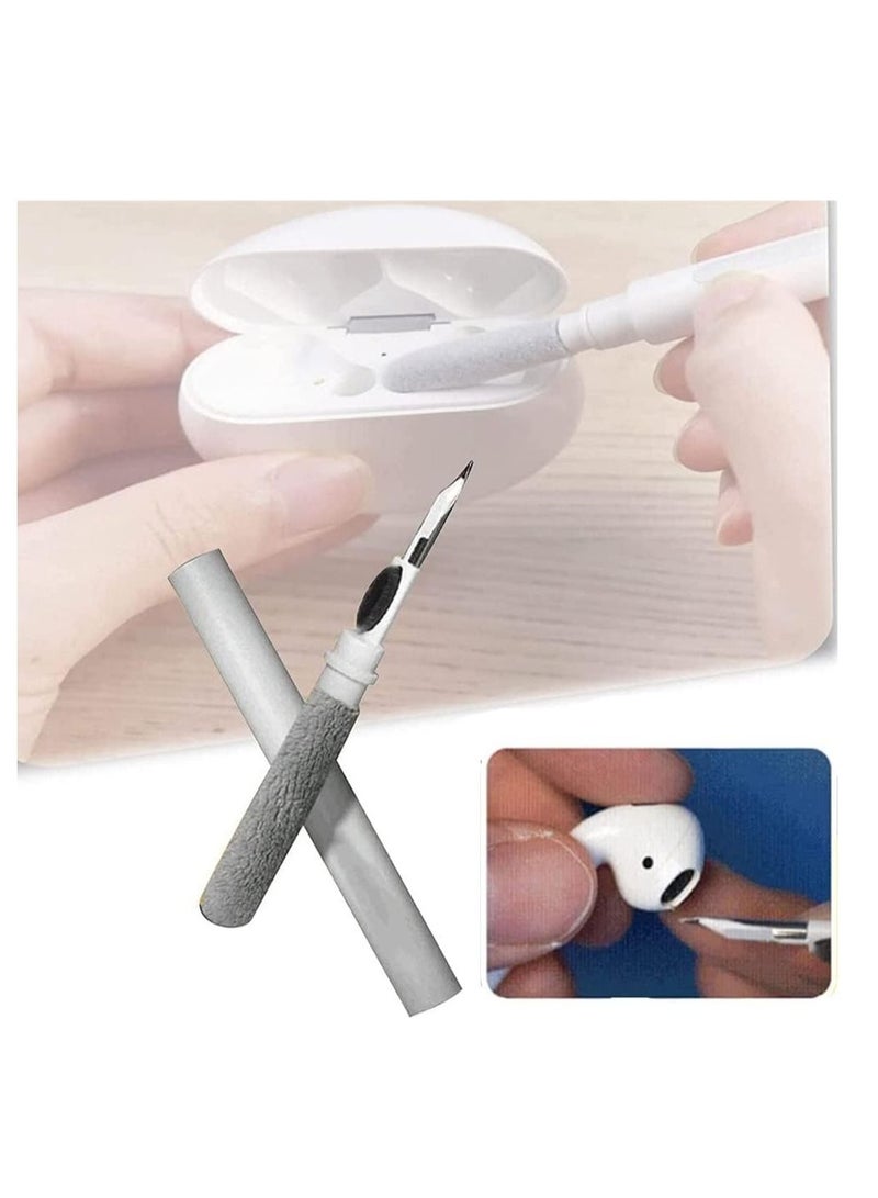 Earbuds Cleaning Pen,Earphone Brush,Bluetooth Earbuds Cleaning Pen Cleaning Brush Kit,Multifunction Durable Cleaning Pen Kit Clean Brush,In Ear Headphone Cleaning Tool - Image 1