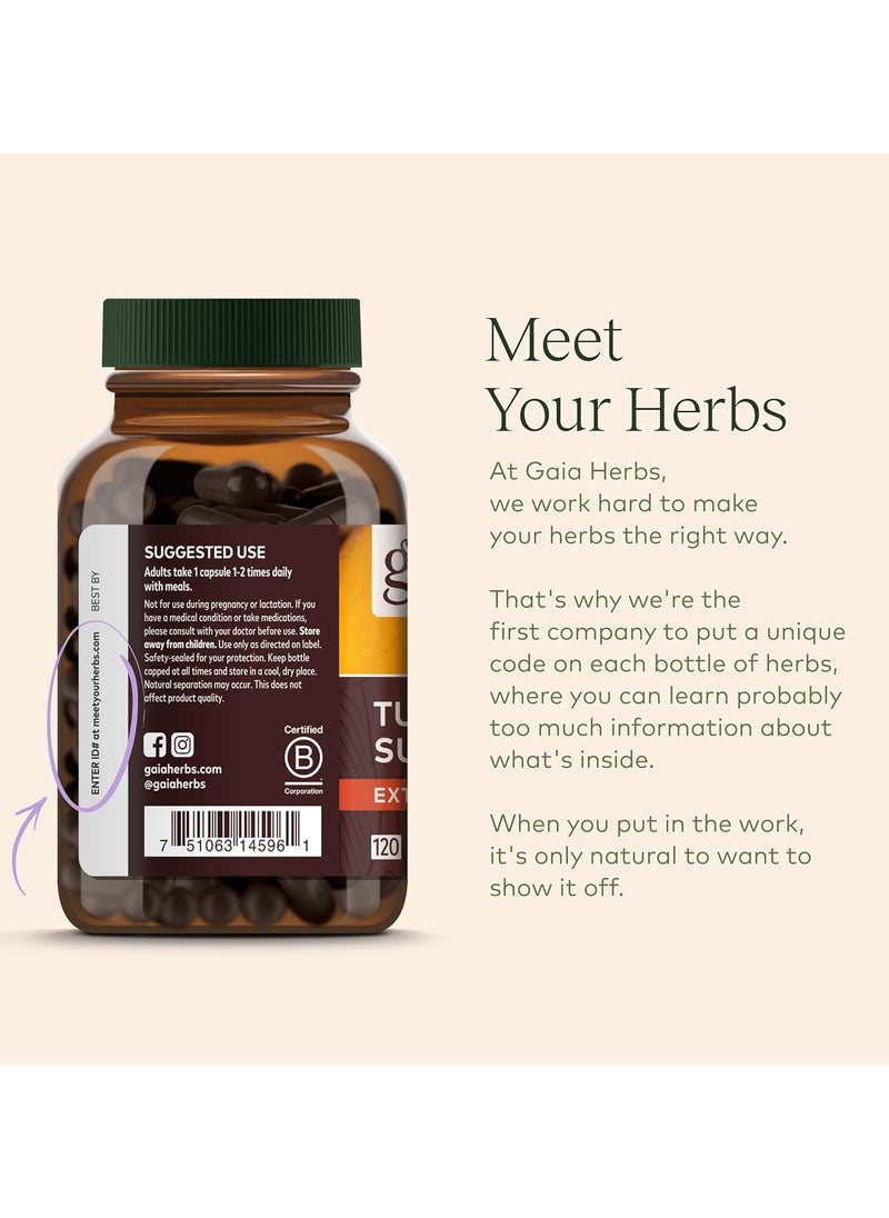 Gaia Herbs - Adrenal Health Daily Support - Support for the Stressed and Overworked - Concentrated Formula, Full Spectrum, Supercritical Extract - 60 Vegan Liquid Phyto-Caps Herbal Supplement - Image 1