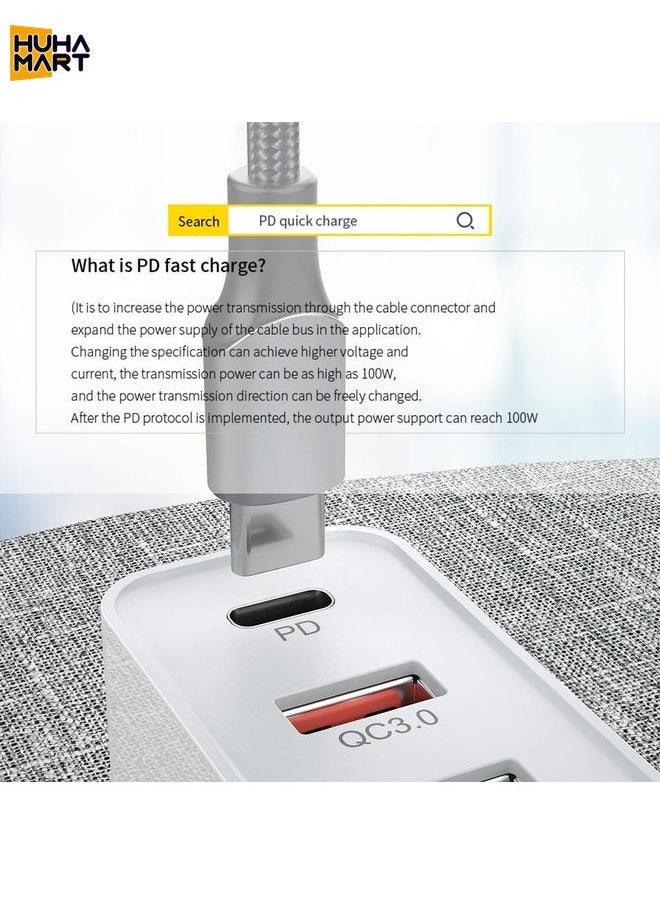 HuHa Mart FXCTL-WYA09 100W 5A USB-C / Type-C to Type-C 180 Degree Rotating Elbow Fast Charging Cable, Length:2m(Red)  - Image 5