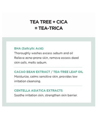 Madagascar Centella Tea-Trica BHA Foam 4.22 fl.oz, 125ml, Professional Cleansing Care and Relief to Acne-Prone Skin Green - view 4