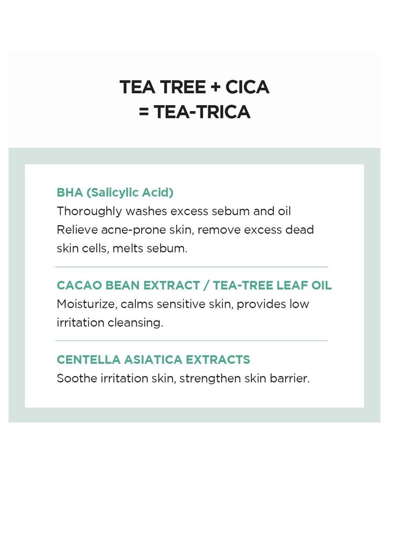 SKIN1004 Madagascar Centella Tea-Trica BHA Foam 4.22 fl.oz, 125ml, Professional Cleansing Care and Relief to Acne-Prone Skin Green - Image 4