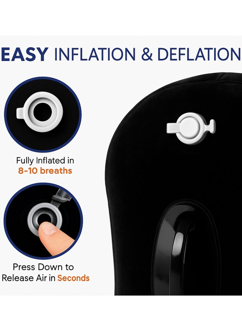 F.A.M.S Leg Positioner Inflatable Pillow with Handles – Portable Wedge Support for Legs, Hips & Back – Includes Storage Bag & Manual Pump  - Image 5