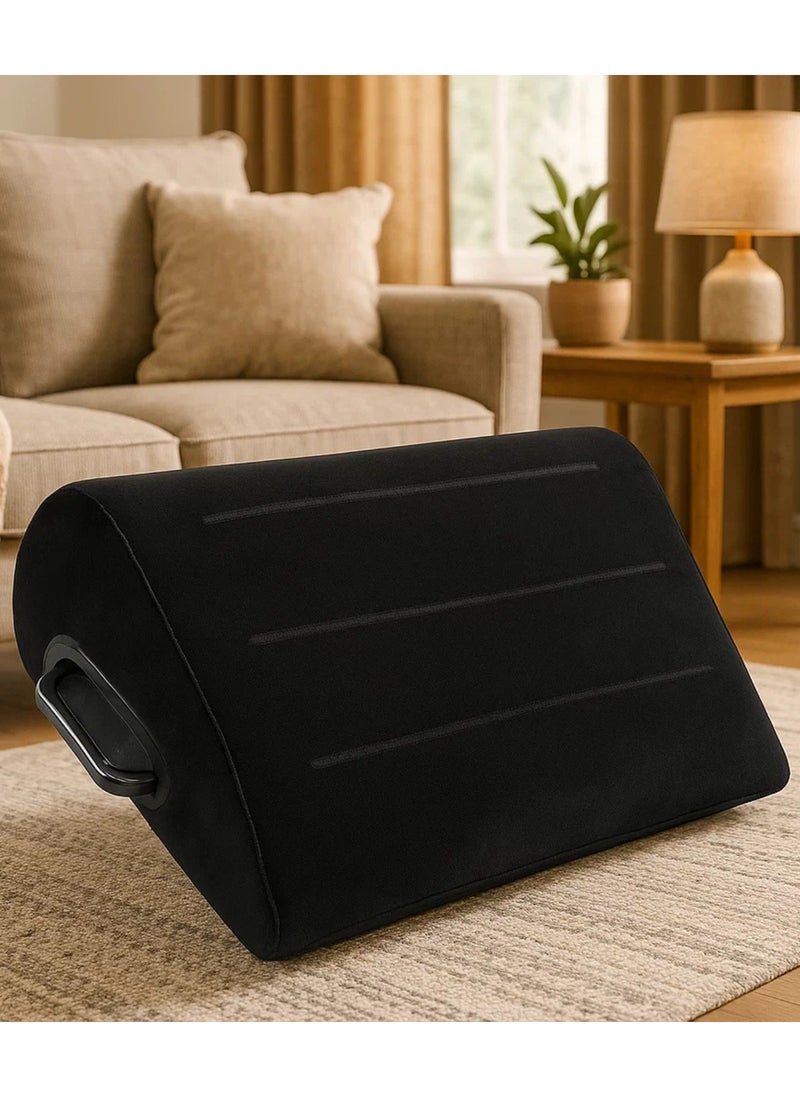 F.A.M.S Leg Positioner Inflatable Pillow with Handles – Portable Wedge Support for Legs, Hips & Back – Includes Storage Bag & Manual Pump  - Image 4