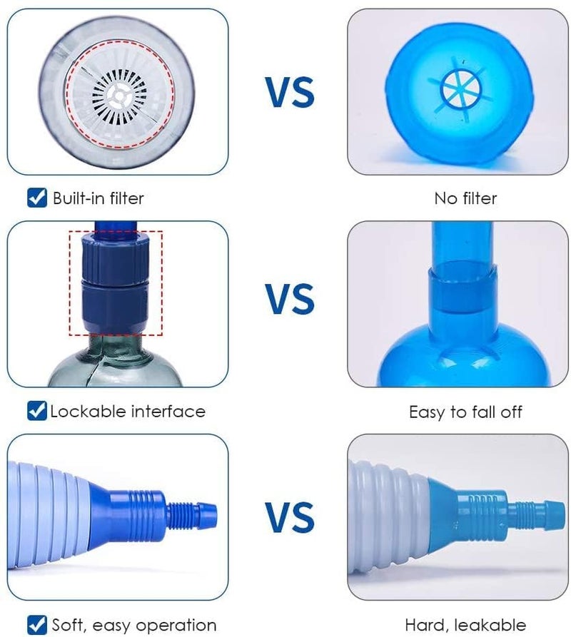 VAYINATO ® BY-28 Aquarium Gravel Cleaner,Fish Tank Water Changer Siphon Vacuum Gravel Cleaner with Adjustable Flow Control Tape, Aquarium Water Filter for Water Changing, Sand Washing by Petzlifeworld - Image 4