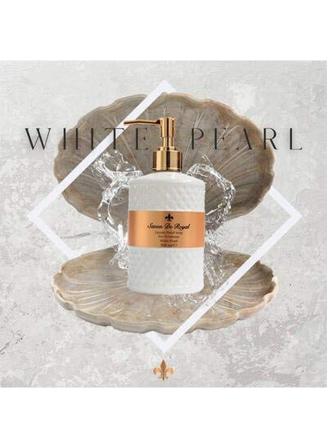 Savon De Royal - White Pearl Liquid Hand Soap Liquid Hand Wash Multipurpose Liquid Soap In Pump Dispenser Lily Flower Scent 16.9 Fl Oz - Image 1