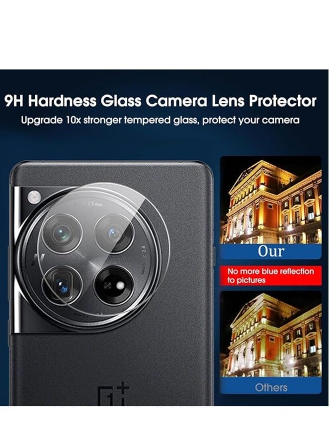 OnePlus 12 Screen Protector, 【2+2 Pack】 Hydrogel Protector Tempered Glass Film Camera Lens Scratch Resistant Premium - Image 5