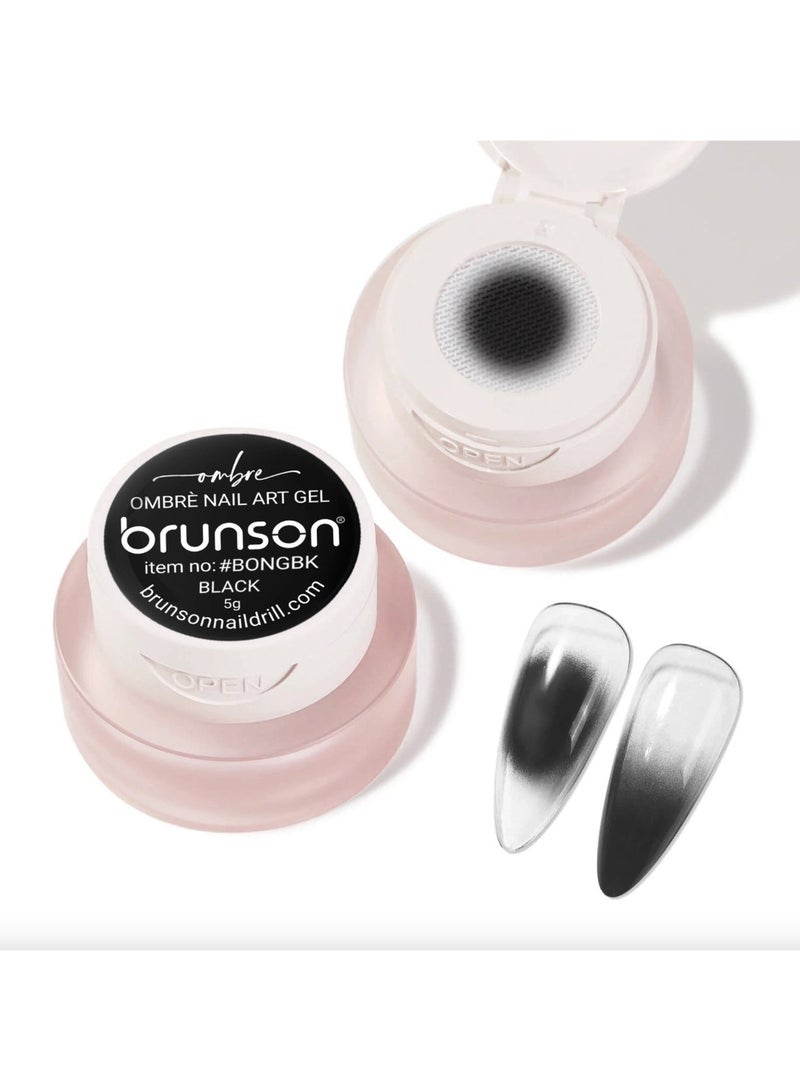 brunson Nail Art Gel - Brunson 2-in-1 Cushion Patting Ombre Nail Art Gel 8gm – UV/LED Nail Gel for Gradient Ombre, French Nail Art & Creative Designs | Sponge & Brush Dual Application Gel for Professional Salon Use - Image 1