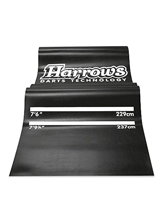 Harrows Unisex Adult Professional Darts Mat - Black, 300 cm - Image 1