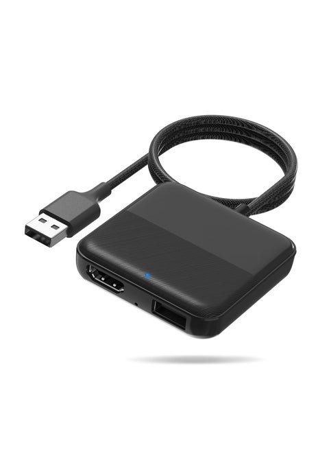 Car TV Mate HDMI Multimedia Adapter for Cars with Wired CarPlay, Compatible with TV Sticks, Set-top Boxes, and Game Consoles - Easy Plug & Play for Vehicles from 2016 Onwards.