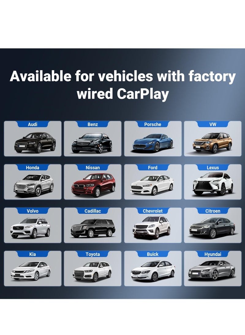 Car TV Mate HDMI Multimedia Adapter for Cars with Wired CarPlay, Compatible with TV Sticks, Set-top Boxes, and Game Consoles - Easy Plug & Play for Vehicles from 2016 Onwards.