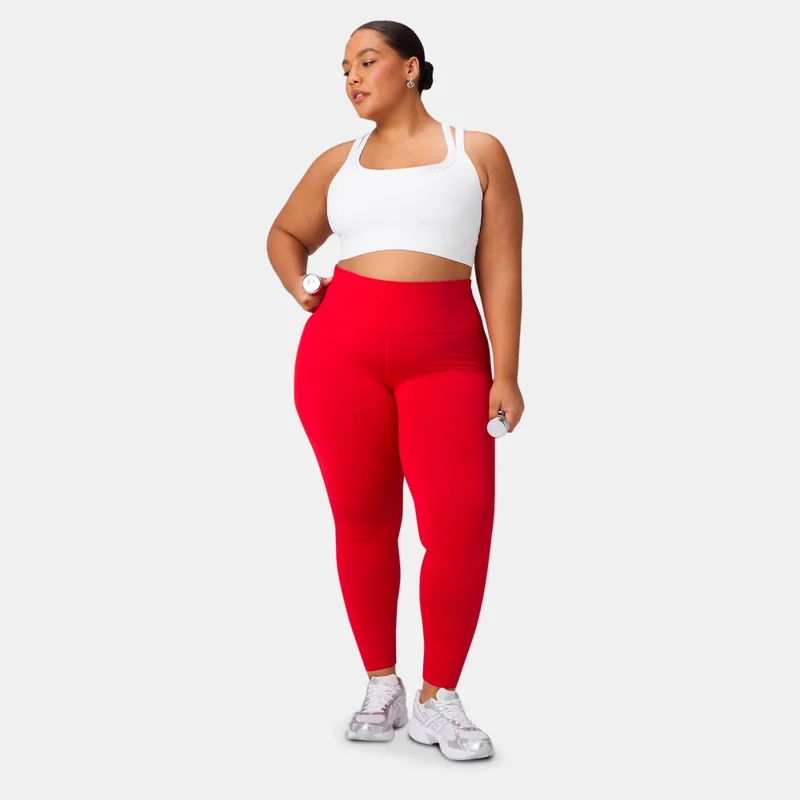 Fabletics White Principal Longline Medium-Support Training Sports Bra for Women | Best Price UAE