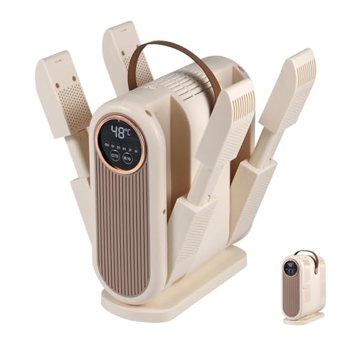 Kaaeiccr Boot and Shoe Dryer Portable Handheld Dryer for Sneakers Gloves and Socks Fast Drying Adjustable Timer Energy Saving Can Add Rose Salt to Help Reduce Odor - Image 1