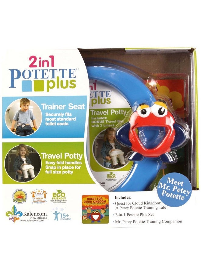 Kalencom Mr. Petey 2In1 Potette Plus Potty Training Kit Blue One Size - Image 3