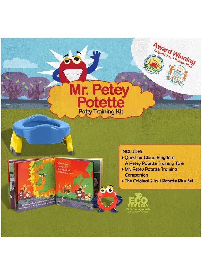 Kalencom Mr. Petey 2In1 Potette Plus Potty Training Kit Blue One Size - Image 4